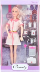 Lutka doktorica s pokretnim rukama i dodacima 29 cm