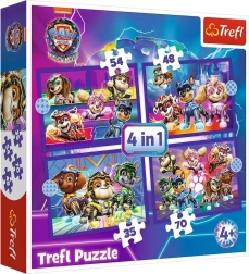 Puzzle Tlapková patrola 4u1