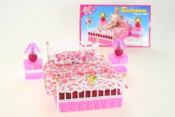 Spavaća soba za lutke Glorie sa svjetlećim lampicama