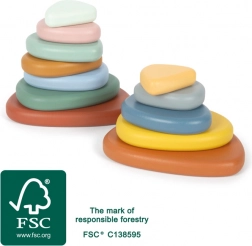 Montessori riječni kamenčići small foot – drvena balansirajuća igra