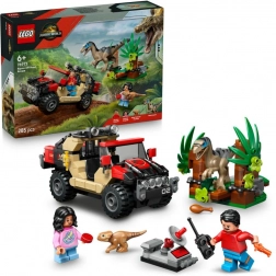 lego jurassic world bijeg od raptora u terenskom vozilu