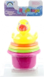 Šareni lončići s patkicom za vodu