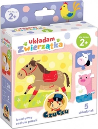 CzuCzu Puzzle Slagam životinjice - 5 setova