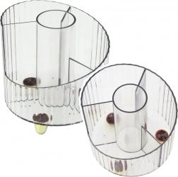 Organizator za uredske potrepštine prozirni bijeli