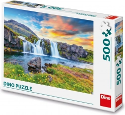 Puzzle DINO Islandski slap 500 dijelova