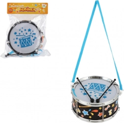Plastični bubnjić s remenom i palicama 23 × 10 cm