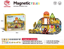 Magnetni građevinski set gradilište, 41 dio