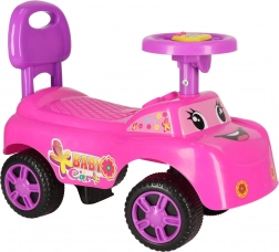 Guralica gurajući autić sa smijehom i trubom – ružičasto
