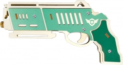 Drvenasti 3D puzzle pištolj na gumice Falcon