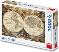 DINO puzzle povijesna karta, 1000 dijelova