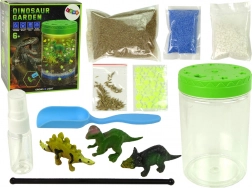 Svjetleća dekoracija Dino vrt u staklenci