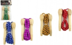 Uže za preskakanje s drvenim ručkama u raznim bojama