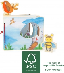 Drvena slikovnica s pčelicom SMALL FOOT