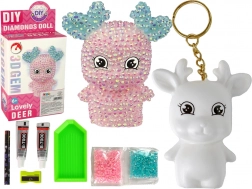 Kreativni set DIY roza dijamantni sob 3D privjesak s kristalima