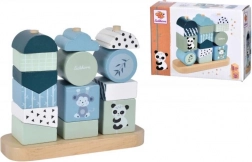 Slaganje panda – drvena slagalica, 15 dijelova