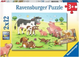 RAVENSBURGER Puzzle Životinjska farma 2x12 dijelova