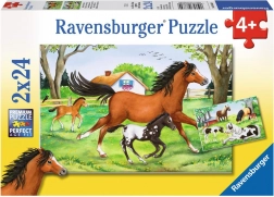 RAVENSBURGER puzzle svijet konja 2×24 dijelova