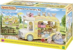 Šareni autobus SYLVANIAN FAMILIES – multifunkcionalni trospratni autobus za figurice