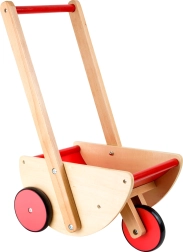 Wooden doll pram and cart small foot