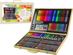 Umjetnička slikarska set Drveni kovčeg 180 komada