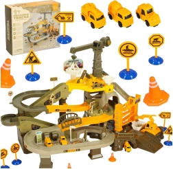 Višeslojna staza za autiće s tematikom gradnje