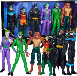 Set od 6 DC Comics figurica – Batman, Robin, Nightwing, Joker, Zagonetač i Copperhead 28 cm