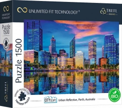 Puzzle TREFL UFT Cityscape – odraz grada Pertha, Australija, 1500 dijelova