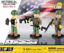 Konstruktorski set COBI HC WWII – Dan D 6. lipnja 1944. figurice