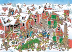 JUMBO Puzzle Djedov Božićni Selo 5000 Komada