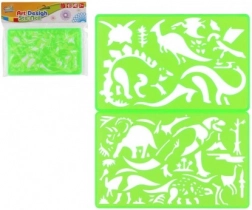 Plastične šablone za crtanje 2 kom 11 × 18 cm