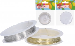 Žica za perle 0,6 mm, 4 m – zlatna ili srebrna