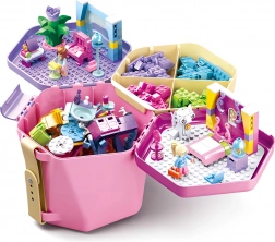 Sluban kanta s kockicama ružičasta