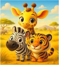 Drvene puzzle Prijatelji 20 dijelova WOODEN CITY