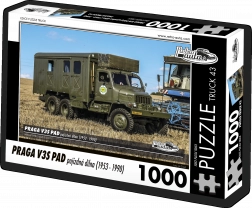 Puzzle Retro Automobili - Praga V3S PAD pokretna radionica (1953 - 1990) 1000 dijelova