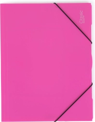 Polipropilenska mapa s gumicom A4, neprozirna, magenta