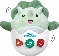 Kotrljajući plišani dinosaurus sa svjetlosnim i zvučnim efektima 20 cm