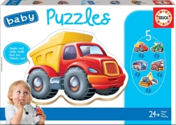 baby puzzle vozila 5u1 od educa (3–5 dijelova)