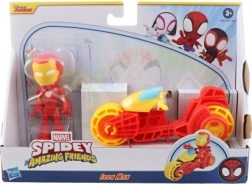 Marvel Spidey i njegovi prijatelji Iron Man na motoru – akcijska figurica i vozilo