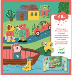 Premještive naljepnice za najmlađe Životinjice DJECO