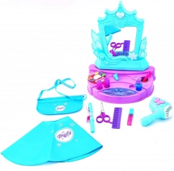 Dječji kozmetički stolić sa zrcalom i funkcionalnim fenom