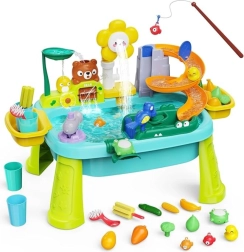Woopie Water Table 4-in-1 Fishing Game Sink Slide Flower