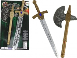 viteški set mač i sjekira za djecu sa zvučnim efektima