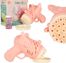 Ružičasti pištolj za mjehuriće s krilima