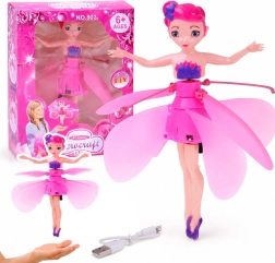 Flying fairy – interactive doll with palm sensor and light 19 cm - 1 piece