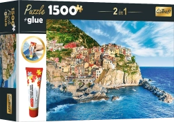 Set puzzle Manarola, Ligurija, Italija 1500 komada s ljepilom