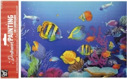 Dijamantno slikanje na ploči Ribice 29 × 21 cm