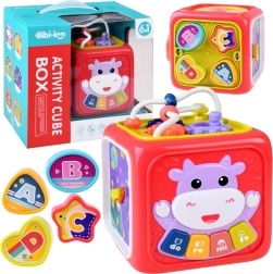 interaktivna edukativna kocka s klavirom, labirintom i sorterom