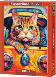 Puzzle 1000 dijelova Cat Bus Travel