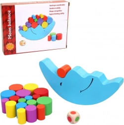 Drveni valjčići s Mjesecom