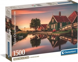 Puzzle CLEMENTONI Povijesno selo Zaanse Schans 1500 dijelova